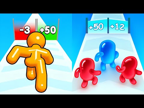 Tall Man Run vs Join Blob Clash 3D  - All Levels Gameplay (ios Android)