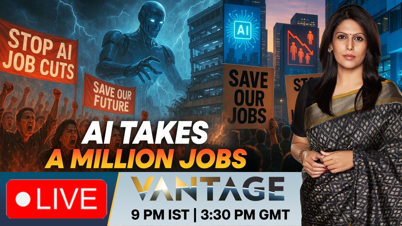 LIVE: AI Disruption Kills a Million Jobs in the US  | Vantage with Palki Sharma | N18G
