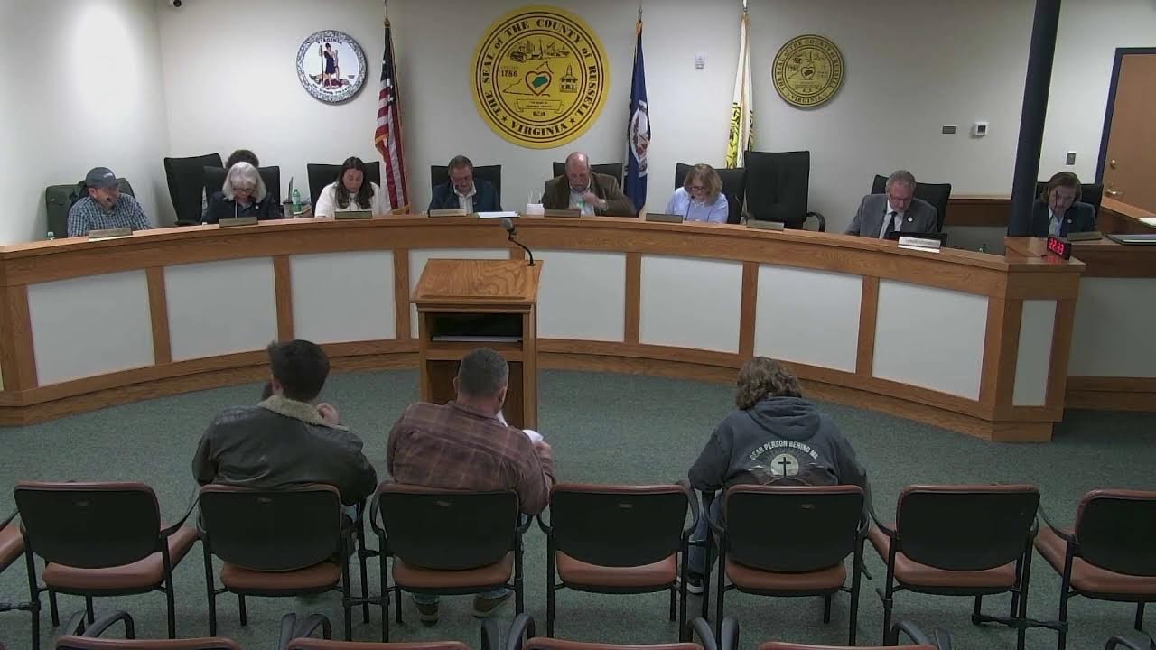 Russell County Board of Supervisors -  November 3rd, 2025