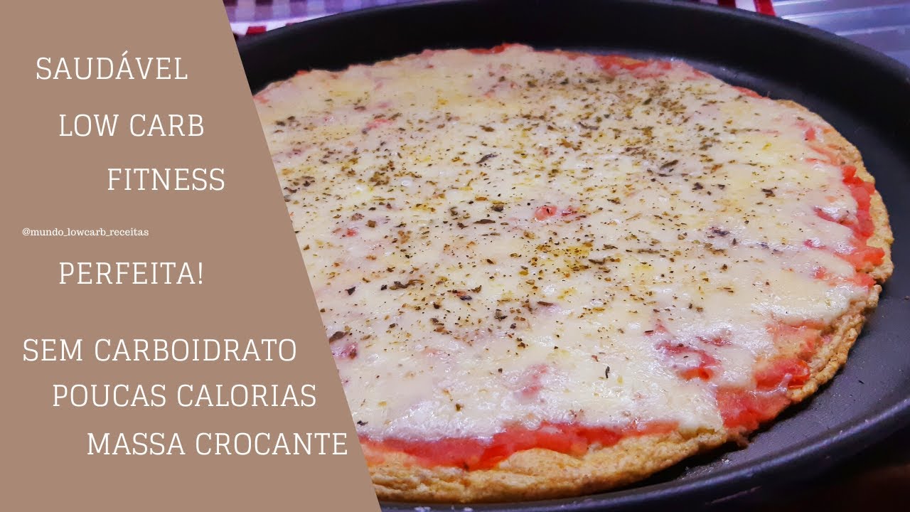 PIZZA SAUDÁVEL MASSA SEM CARBOIDRATO SUPER CROCANTE [ SIMPLES E PERFEITA ]