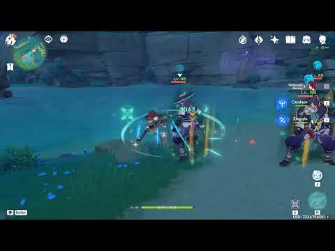 Candace ult buff comparison w/ Heizou