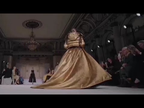 Quinn Mora for Carolina Herrera FW 2023 2024 february 13, 2023 in New York Fashion Week