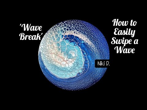 'Wave Break' ~ Acrylic Pour Art  #fluidart #tlp #abstract #acrylicpouring