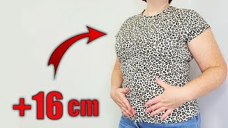 ⭐The Amazing Sewing TRICK: How to sneak Enlarge a T-shirt by 16 cm