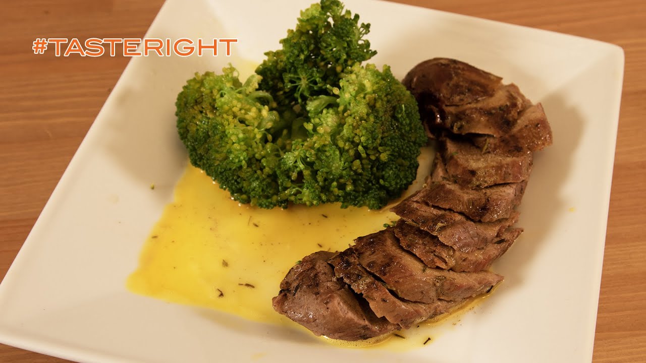 Roasted Venison with Béarnaise sauce