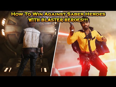 How to BEAT SABER Heroes with BLASTER Heroes (How To Not Suck & Become Unstoppable!) - Battlefront 2