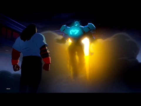 Mecha Man Arrived just in time to Save Royd scene - Dispatch Episode 8