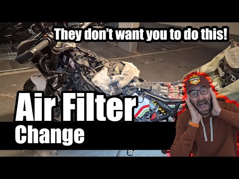 Ducati DesertX - Air filter replacement - UniFilter #ducati #desertx