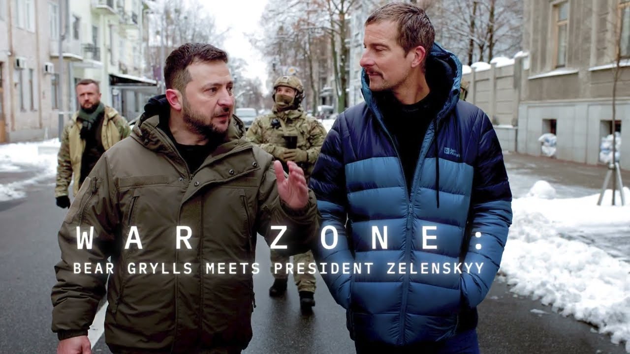 War Zone: Bear Grylls meets President Zelenskyy | War Documentary | Discovery + Channel
