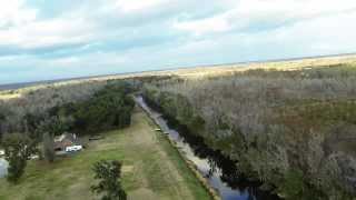 preview picture of video 'Bayou Gauche Levee taken from a DJI Phantom with a GoPro 3 Black'
