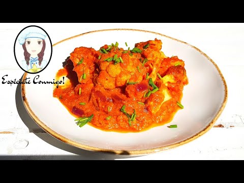 Coliflor con tomate | Receta fácil