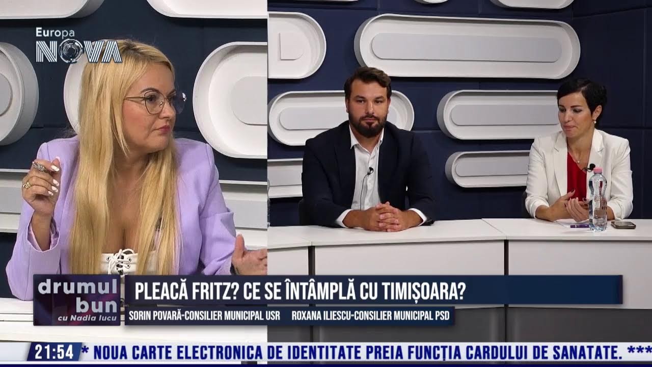VIDEO (integral) emisiune Drumul Bun cu NADIA IUCU. Invitati: Roxana Iliescu, consilier municipal PSD Sorin Povară, consilier municipal USR