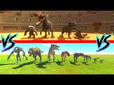 SCOURGE + CARNIVORE DINOS COMPARISON - ARBS VS BEAST BATTLE SIMULATOR
