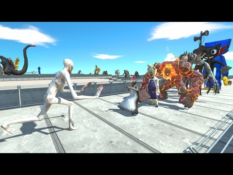 SCP-096 LAVA DEATH RUN - Animal Revolt Battle Simulator