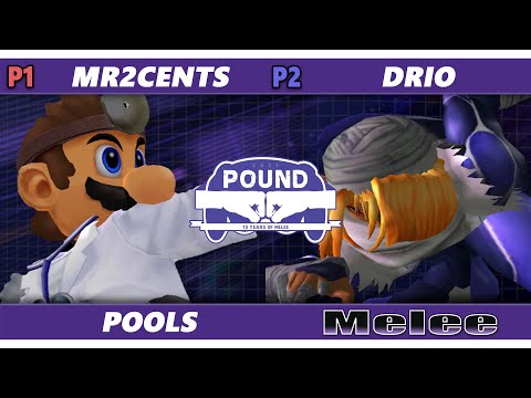 Pound 2021 - Mr2cents (Dr. Mario) Vs. Drio (Sheik) SSBM Melee Tournament