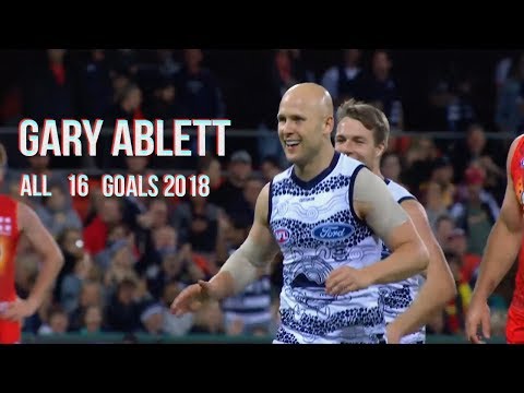 Gary Ablett all 16 Goals 2018