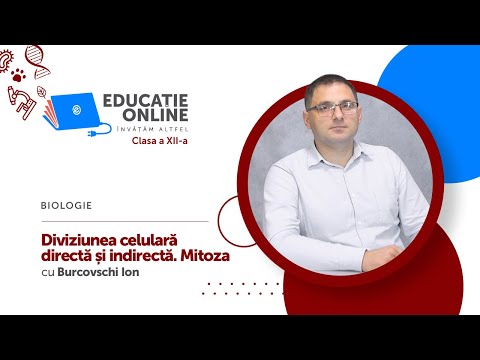 Biologie, Clasa a XII-a, Diviziunea celulară directă și indirectă. Mitoza