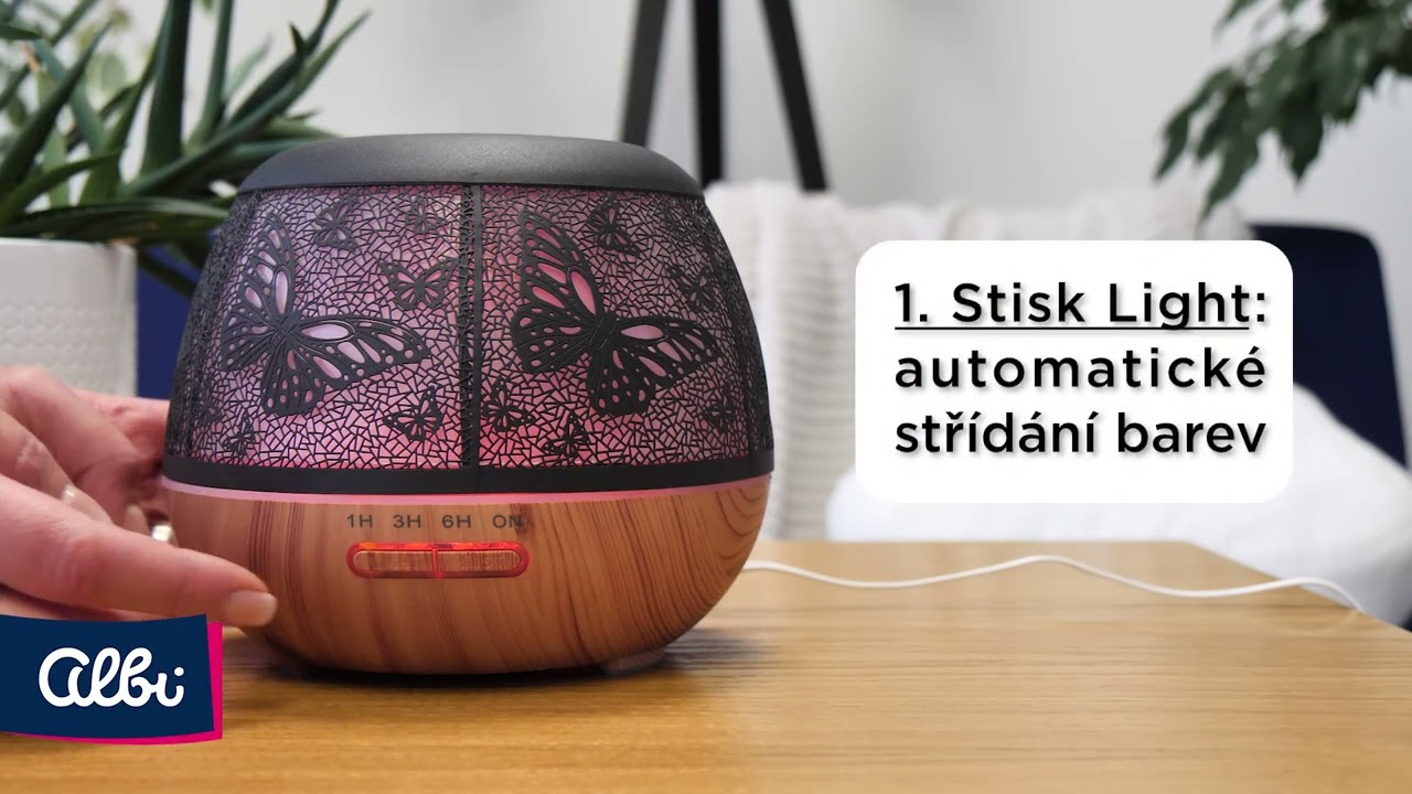 Ultrasonický difuzér Unique - Motýli: videonávod