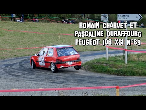 Rallye des Vallons Ardéchois 2022 - Peugeot 106 XSI N°69 - Romain CHARVET et Pascaline DURAFFOURG