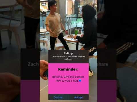 AirDropping strangers and THIS happened