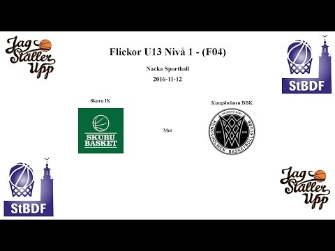Skuru Basket (F04) mot Kungsholmen Basket - 2016-11-12