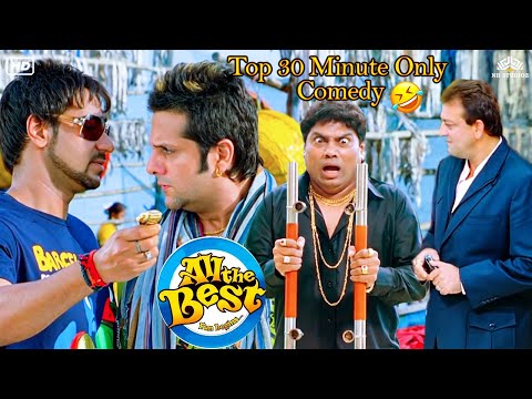 All The Best Top 30 Minute Best Scenes | Best Comedy Scenes | Johny Leve, Sanjay Dutt, Ajay Devgn