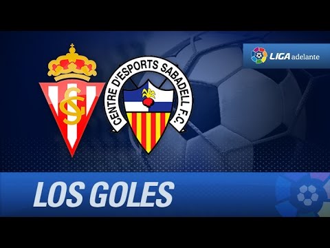 Todos los goles de Sporting de Gijón (2-0) CE Sabadell