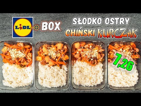 Prosty CHIŃSKI Kurczak z RYŻEM - LunchBOX na 4 dni - 888 kcal