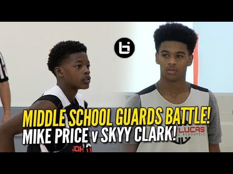 Skyy Clark v Mike Price! Top Middle School Guards at Lucas Camp!