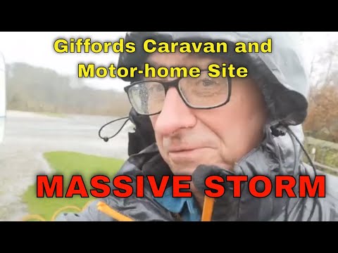 Giffords Caravan and Motor-home site AND a massive storm