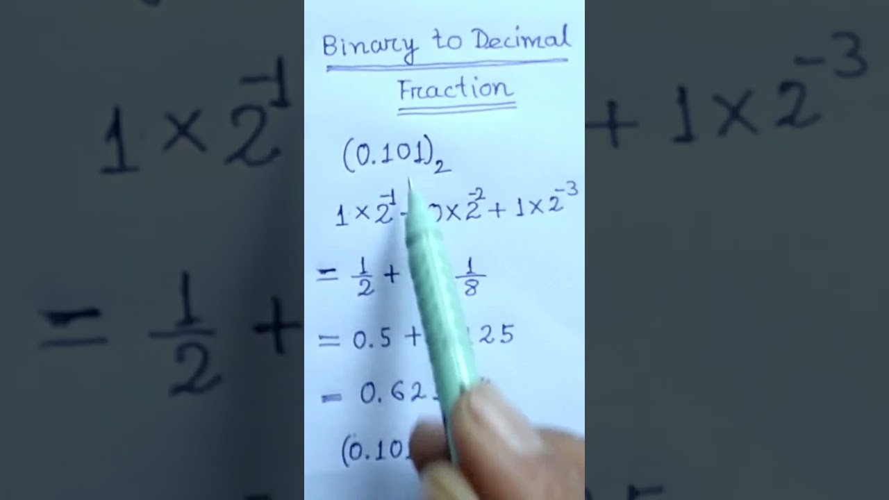 Binary Fraction to Decimal Convert