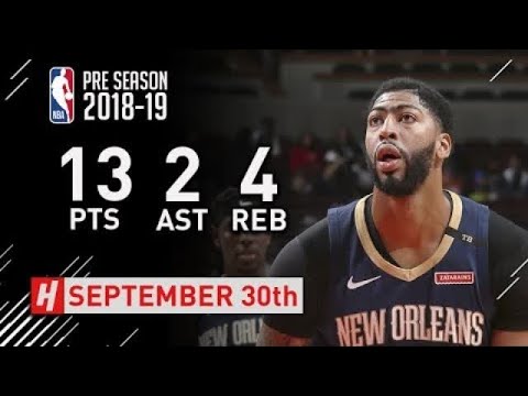 Anthony Davis Full Highlights vs Bulls - 2018.09.30 - 13 Pts, 2 Ast, 4 Reb!
