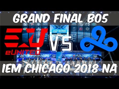 CSGO Cloud9 vs Eunited - Grand Final - Map 4 - Train - IEM Chicago 2018 NA Highlights