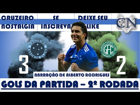 GUARANI 2 X 3 CRUZEIRO - 2ª RODADA SÉRIE B | GOLS COM NARRAÇÃO DO ALBERTO RODRIGUES | RÁDIO ITATIAIA