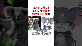 コアラに似てると言われ検証を始めた結果やっぱり似てたでび様　VTuber#にじさんじ#雑学#豆知識