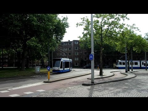 GVB tram (and buses) at Haarlemmermeerstation in Amsterdam