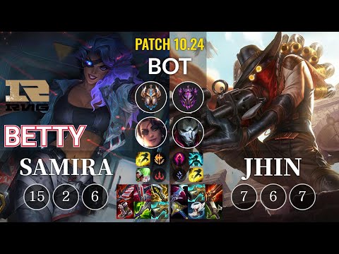 RNG Betty Samira vs Jhin Bot - KR Patch 10.24