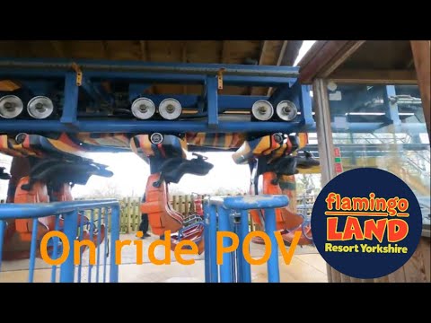 Kumali ​⁠@flamingoland Entrance Plaza walk through, On-ride Front Row POV