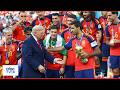 MOMENT President Trump And FIFA S Infantino Present World Cup Trophy To Spain Highlights N18G