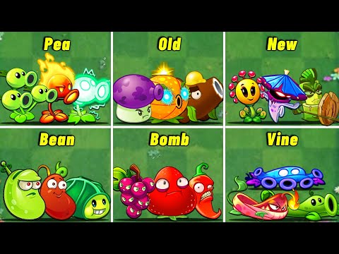 PvZ2 - 6 Best Plant Teams Power-Up! - Which Plants Team Will Win ?