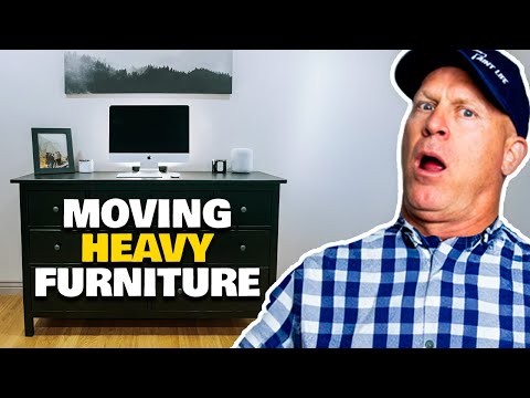 Part of a video titled Moving heavy furniture using Furniture Sliders. Moving ... - YouTube