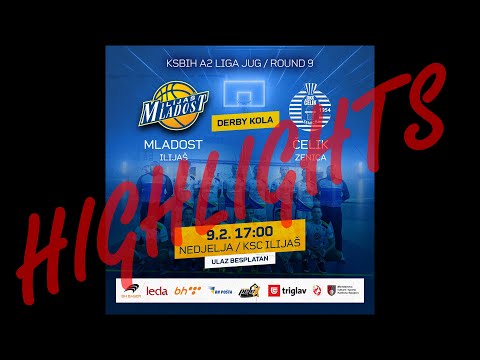 Highlights - K.K. "MLADOST" Ilijaš - O.K.K. "ČELIK" Zenica - A2 Liga Jug - 9. Kolo - KS BiH