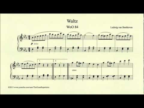 Beethoven, Waltz in E flat major, WoO 84