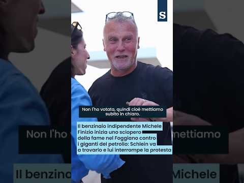 ELLY SCHLEIN dal benzinaio in SCIOPERO DELLA FAME nel FOGGIANO