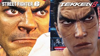 Street Fighter 6 Ryu VS Tekken 8 Kazuya - Close Up Detailed Graphic Comparison