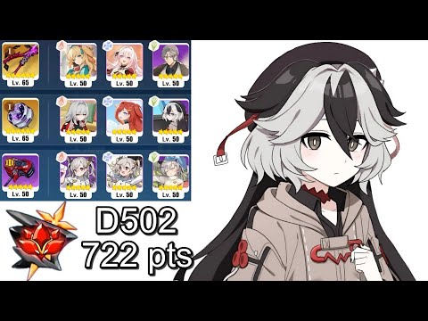 [Honkai Impact 3] Ex-Abyss RL (D502) - Diabolic Kevin 722 pts - Thelema(S0) Sena(S0) Coralie DS