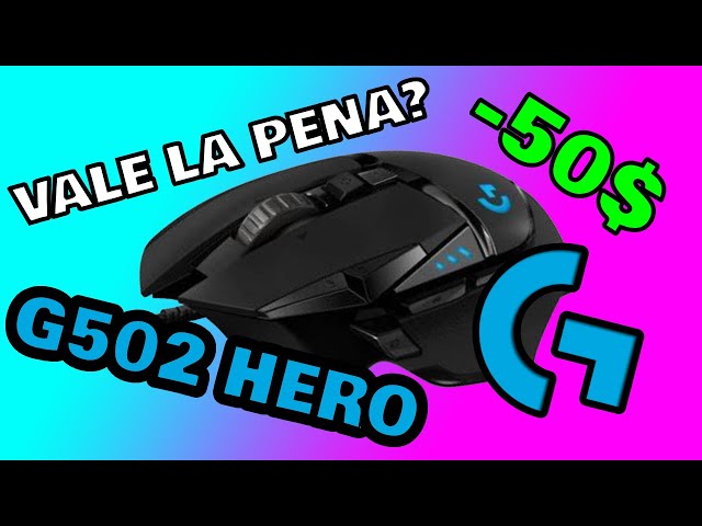 Vídeo relacionado con Logitech G G502 Hero Ratón Gaming con Cable Alto Rendimiento, Captor Hero 25K, 25,600 dpi, RGB, Peso Personalizable, 11 Botones Programables, Memoria Integrada, PC/Mac - Negro