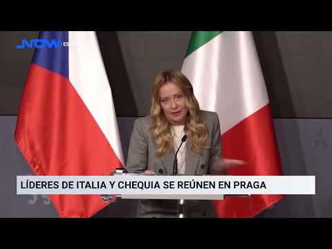 Líderes de Italia y Chequia se reúnen en Praga