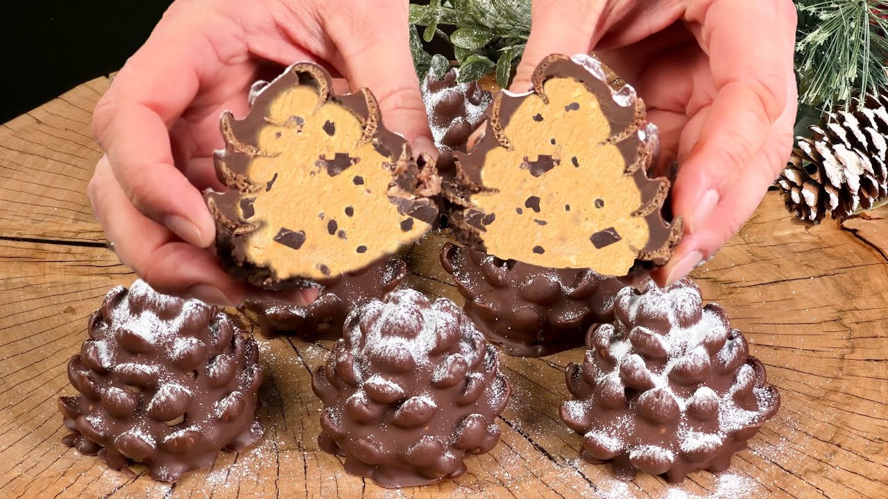 🎄 Christmas dessert in 5 minutes! 3-ingredient dessert and chocolate!No oven! No condensed milk!