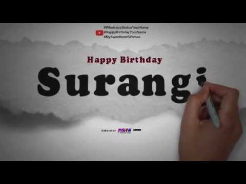 Happy Birthday Surangi | Whatsapp Status Surangi